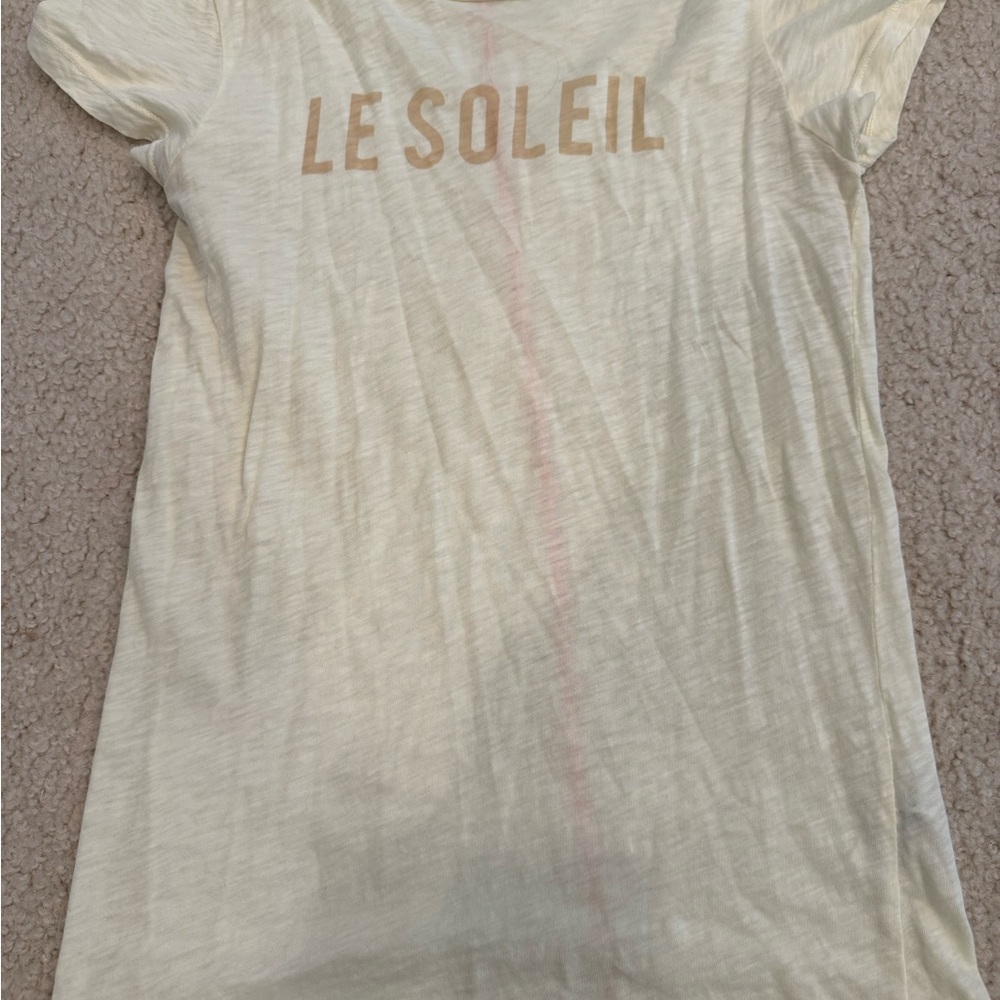 Sundry Cream Kids T-Shirt with Gold Print